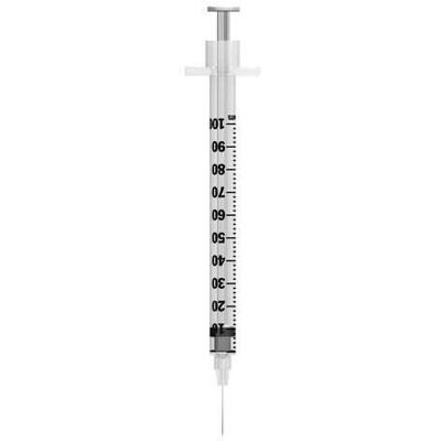 1ml 0.5 inch 29g BD Microfine Syringe and Needle u100 Box of 100 1ml 0.5 inch 29g BD Microfine Syringe and Needle u100 Box of 100