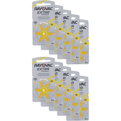Rayovac Extra Advanced Zinc Air Hearing Aid Battery - Yellow Rayovac Extra Advanced Zinc Air Hearing Aid Battery - Yellow
