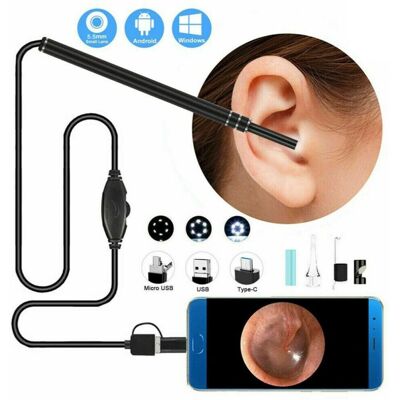 Unbranded 5.5mm Ultra-Thin Portable USB Digital Otoscope Camera HD 720P 6 LED Unbranded 5.5mm Ultra-Thin Portable USB Digital Otoscope Camera HD 720P 6 LED