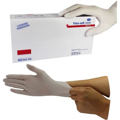 Hartmann (X Large - Blue, 150 Gloves - 1 Box) Disposable Nitrile Gloves Latex Powder Free Hartmann (X Large - Blue, 150 Gloves - 1 Box) Disposable Nitrile Gloves Latex Powder Free