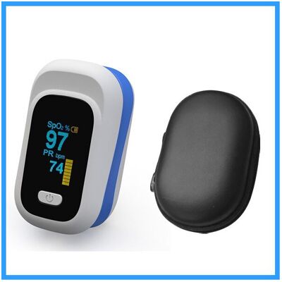 Geni-Store (blue) Finger Pulse Fingertip Oled Oximeter SPO2 PR PI RR Blood Oxygen With Resp Geni-Store (blue) Finger Pulse Fingertip Oled Oximeter SPO2 PR PI RR Blood Oxygen With Resp
