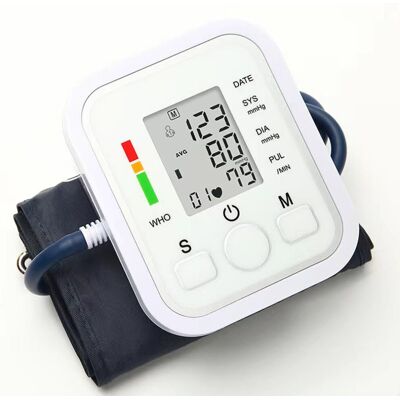 Unbranded Automatic Digital Blood Pressure Monitor Large Cuff Heart Rate Measuring Device Unbranded Automatic Digital Blood Pressure Monitor Large Cuff Heart Rate Measuring Device