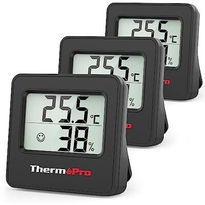 ThermoPro TP157-3 Digital Hygrometer Indoor Thermometer for Home, Baby Room Thermometer Hu ThermoPro TP157-3 Digital Hygrometer Indoor Thermometer for Home, Baby Room Thermometer Hu
