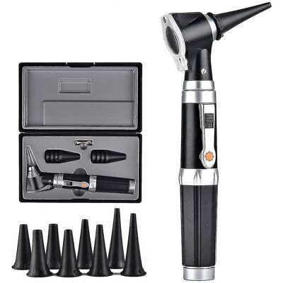 Unbranded 3 Pieces Otoscope With Led, Portable Handheld Ear Exam Magnifier With 8 Caps And Unbranded 3 Pieces Otoscope With Led, Portable Handheld Ear Exam Magnifier With 8 Caps And