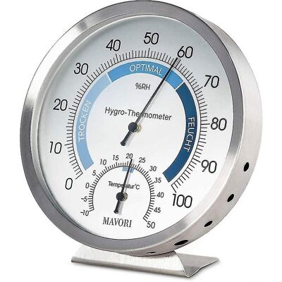 Unbranded Hygrometer Indoor Analog Thermometer - High Quality Stainless Steel-yujia Unbranded Hygrometer Indoor Analog Thermometer - High Quality Stainless Steel-yujia