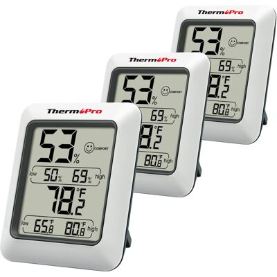 ThermoPro TP50 Room Thermometer Digital Indoor Hygrometer Monitor Temperature and Humidity ThermoPro TP50 Room Thermometer Digital Indoor Hygrometer Monitor Temperature and Humidity