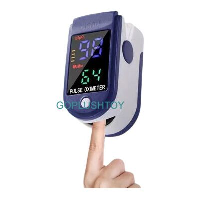 GOPLUSHTOY Fingertip Pulse Oximeter Oxygen Saturation Level Meter Digital Display GOPLUSHTOY Fingertip Pulse Oximeter Oxygen Saturation Level Meter Digital Display