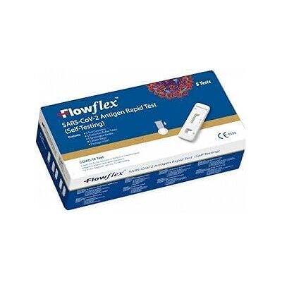 Flowflex One Step Lateral Flow Test Kit 5 tests One Step Test for Sars-CoV-2 Flowflex One Step Lateral Flow Test Kit 5 tests One Step Test for Sars-CoV-2