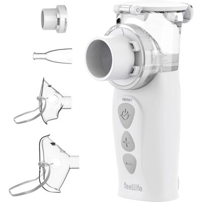 Air Pro VIII FEELLIFE Nebuliser - Silent, Handheld, Portable, Rechargeable Inhal Air Pro VIII FEELLIFE Nebuliser - Silent, Handheld, Portable, Rechargeable Inhal