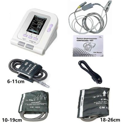 Unbranded (3 cuff probe adapter3, One size) 08a Vet Animal Blood Pressure Detector Can Be Unbranded (3 cuff probe adapter3, One size) 08a Vet Animal Blood Pressure Detector Can Be