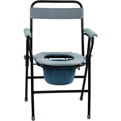 Gr8 Home Portable disability Folding Steel Commode Toilet Chair Seat And Pan Gr8 Home Portable disability Folding Steel Commode Toilet Chair Seat And Pan