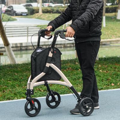HOMCOM - Lightweight Aluminium - 3-Wheel Rollator - Rollator HOMCOM - Lightweight Aluminium - 3-Wheel Rollator - Rollator
