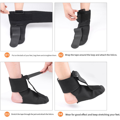 Unbranded Night Splint Sock Support Dorsal Drop Foot Brace Splints Size L Unbranded Night Splint Sock Support Dorsal Drop Foot Brace Splints Size L