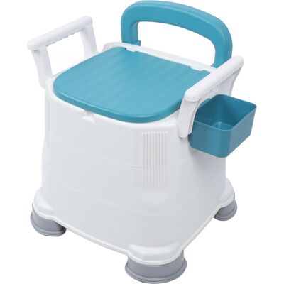 Unbranded Portable Bedside Commode Toilet with 3-Height Adjustment & Soft Seat Unbranded Portable Bedside Commode Toilet with 3-Height Adjustment & Soft Seat