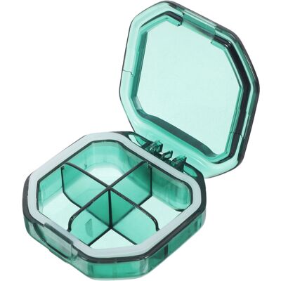 Vaguelly 3Pcs Portable Weekly Pill Organizer With Separate Compartments Green Vaguelly 3Pcs Portable Weekly Pill Organizer With Separate Compartments Green
