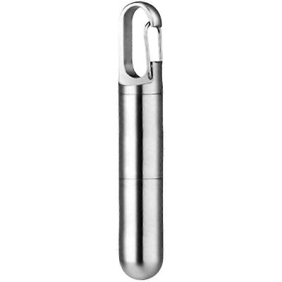 Unbranded Portable Pill Organizer Keychain B Silver, Waterproof Stainless Steel Pill Box Unbranded Portable Pill Organizer Keychain B Silver, Waterproof Stainless Steel Pill Box