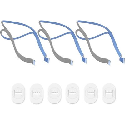 ISTOVO 3 Pcs for Airfit P10 Headband Replacement CPAP Headband Elastic Pillow Ventilat ISTOVO 3 Pcs for Airfit P10 Headband Replacement CPAP Headband Elastic Pillow Ventilat