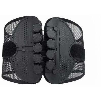 Exogio Waist Support Belt with Buckle Double Pull Back Brace Belt Breathable Mesh Lumba Exogio Waist Support Belt with Buckle Double Pull Back Brace Belt Breathable Mesh Lumba