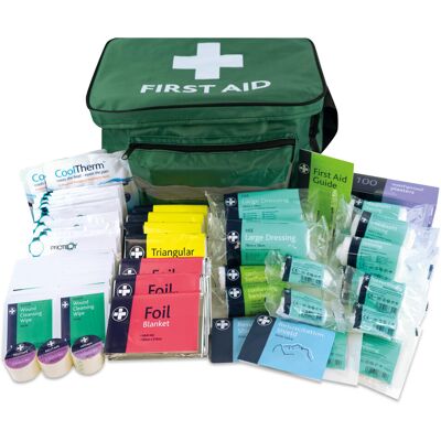 Reliance Medical LEWISPLAST 224 Pieces All Purpose Large First Aid Kit Haversack Compact De Reliance Medical LEWISPLAST 224 Pieces All Purpose Large First Aid Kit Haversack Compact De