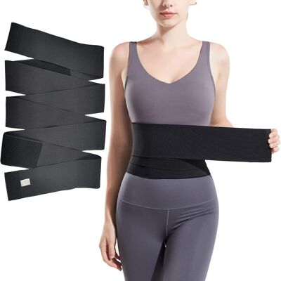 Unbranded Abdominal Binder for Post Surgery Recovery, Waist Band with Adjustable Fit and B Unbranded Abdominal Binder for Post Surgery Recovery, Waist Band with Adjustable Fit and B