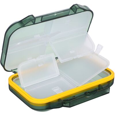Happyyami 3Pcs Pocket Pill Organizer Green PP Transparent Dual-Layer Weekly Box Happyyami 3Pcs Pocket Pill Organizer Green PP Transparent Dual-Layer Weekly Box