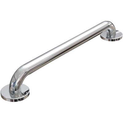 EuroShowers ROUNDED Stainless Steel Safety Grab Rail Bar - 24" EuroShowers ROUNDED Stainless Steel Safety Grab Rail Bar - 24"