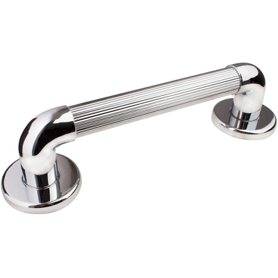 EuroShowers Plastic Fluted Grab Rail Bar (12" / 30cm) - Chrome EuroShowers Plastic Fluted Grab Rail Bar (12" / 30cm) - Chrome