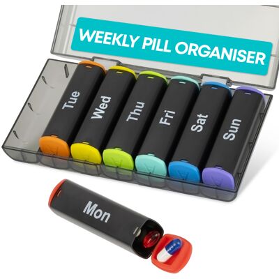 Fineway Weekly Pill Organiser 7 Day Colour Coded Fineway Weekly Pill Organiser 7 Day Colour Coded