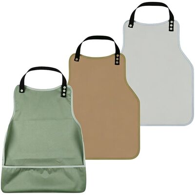 Unbranded Adult Bibs 3-Pack: Washable Clothing Protectors with Upgraded Crumb Catcher for Unbranded Adult Bibs 3-Pack: Washable Clothing Protectors with Upgraded Crumb Catcher for