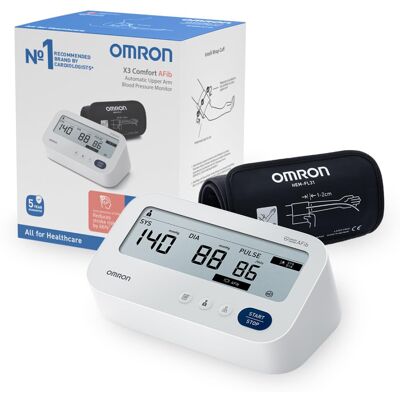 OMRON X3 Comfort AFib, Clinically Validated Upper Arm Blood Pressure OMRON X3 Comfort AFib, Clinically Validated Upper Arm Blood Pressure