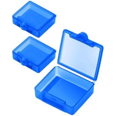 STOYOTU (Blue-3pcs) 3 Pcs Portable Small Pill Box Daily Mini Pill Organizer Travel Pocke STOYOTU (Blue-3pcs) 3 Pcs Portable Small Pill Box Daily Mini Pill Organizer Travel Pocke