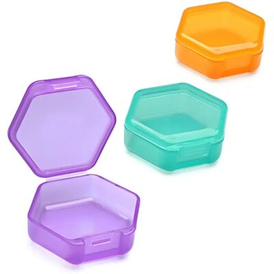 STOYOTU (Colorful-3pcs) 3 Pcs Portable Small Pill Box Daily Mini Pill Organizer Travel P STOYOTU (Colorful-3pcs) 3 Pcs Portable Small Pill Box Daily Mini Pill Organizer Travel P