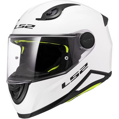 (M) LS2 FF812 Kids Full Face Helmet Solid White (M) LS2 FF812 Kids Full Face Helmet Solid White
