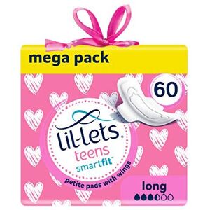 Lil-lets - Teens Long Pads Petite with Wings - 60 Pack - Sanitary pad Lil-lets - Teens Long Pads Petite with Wings - 60 Pack - Sanitary pad