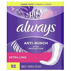 Always Dailies Extra Protection Long Liners, 92Count Always Dailies Extra Protection Long Liners, 92Count