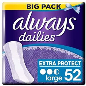 Always Dailies Large Panty Liners Big Pack 52 per pack (PACK OF 2) Always Dailies Large Panty Liners Big Pack 52 per pack (PACK OF 2)