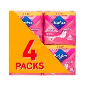 Bodyform Ultra+ with Wings 4 Packs Bodyform Ultra+ with Wings 4 Packs