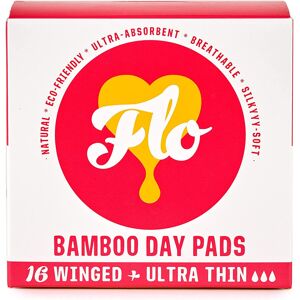 FLO Organic Bamboo Period Pads for Women - Ultra-Thin with Wings, Biodegradable, FLO Organic Bamboo Period Pads for Women - Ultra-Thin with Wings, Biodegradable,
