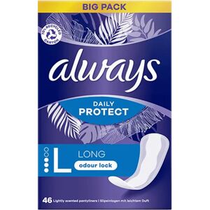 - Always Dailies Pantyliners Large - 46 Pieces - Always Dailies Pantyliners Large - 46 Pieces