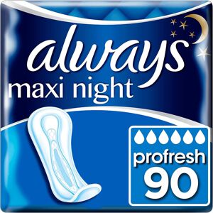 Always Maxi Profresh Night Sanitary Towels Without Wings 10 x 9 Pads Neutralises Always Maxi Profresh Night Sanitary Towels Without Wings 10 x 9 Pads Neutralises