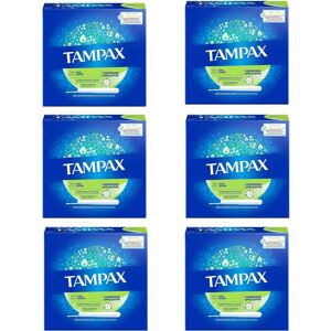 Tampax Super Tampons with Cardboard Applicator - 6 Pack (20 Pcs Each) Tampax Super Tampons with Cardboard Applicator - 6 Pack (20 Pcs Each)