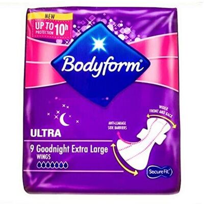 Bodyform - Ultra Goodnight Extra Large - Sanitary pads Bodyform - Ultra Goodnight Extra Large - Sanitary pads