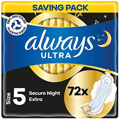 Always - Secure Night - Size 5 - 72 pk - Sanitary towels Always - Secure Night - Size 5 - 72 pk - Sanitary towels