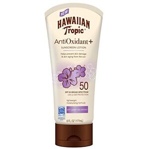 Hawaiian Tropic SPF 50 AntiOxidant Sunscreen Lotion, 6 Ounces Hawaiian Tropic SPF 50 AntiOxidant Sunscreen Lotion, 6 Ounces