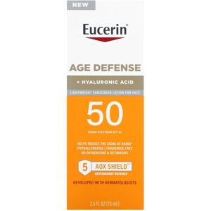 Eucerin Sun Age Defense SPF 50 Face Sunscreen Lotion Hypoallergenic Fragrance Fr Eucerin Sun Age Defense SPF 50 Face Sunscreen Lotion Hypoallergenic Fragrance Fr
