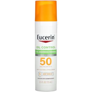 Eucerin Oil Control, Lightweight Sunscreen Lotion for Face, SPF 50, 2.5 fl oz ( Eucerin Oil Control, Lightweight Sunscreen Lotion for Face, SPF 50, 2.5 fl oz (