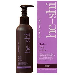 He-Shi Hydra Luxe Self Tan Lotion - Hydrating Self Tanner for Face & Body - Quic He-Shi Hydra Luxe Self Tan Lotion - Hydrating Self Tanner for Face & Body - Quic