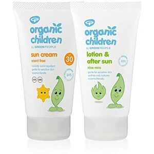 Green People Organic Children Sun Cream SPF30 + After Sun Bundle 2x150ml Natur Green People Organic Children Sun Cream SPF30 + After Sun Bundle 2x150ml Natur