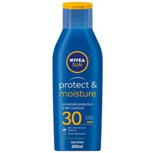 NIVEA SUN Lotion Protect & Moisture For All Skin Types SPF 30 200ml NIVEA SUN Lotion Protect & Moisture For All Skin Types SPF 30 200ml