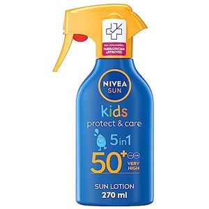 NIVEA Kids Protect & Care SPF 50+ Trigger Spray (270ml), Water-Resistant Sunscreen Spr NIVEA Kids Protect & Care SPF 50+ Trigger Spray (270ml), Water-Resistant Sunscreen Spr